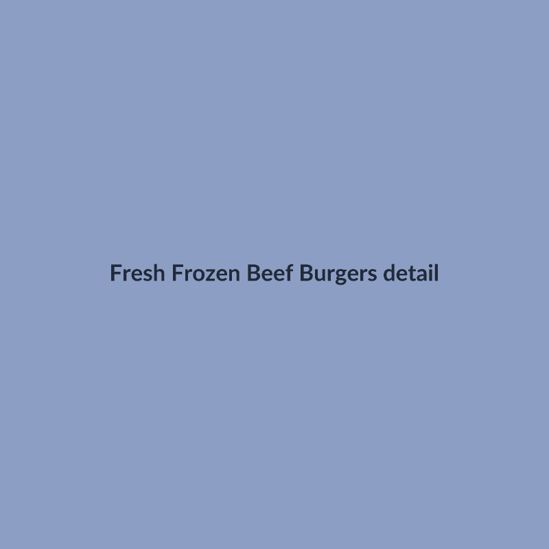 Frozen Beef Burgers Pack of 8